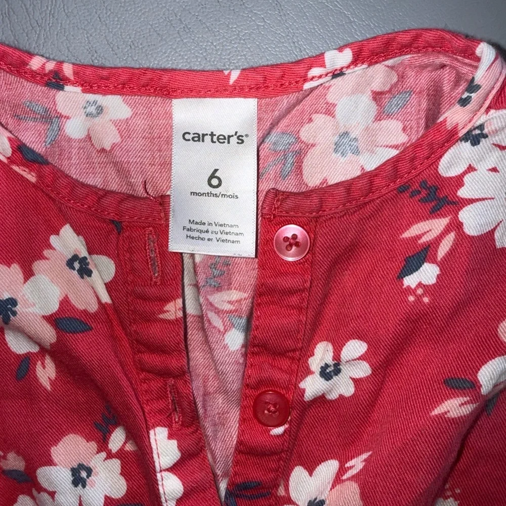 Carter's‎ Red Floral Kids Romper